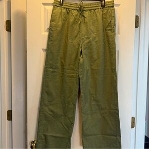 J. Crew Olive Wide Leg Pants